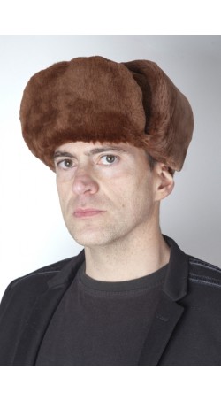 Colbacco stile russo uomo in castoro canadese rasato